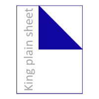 King size flat plain bedsheet