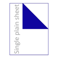 Single flat plain bedsheet