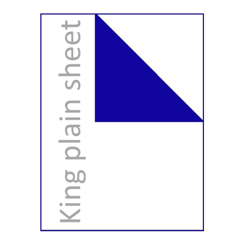 King size flat plain bedsheet