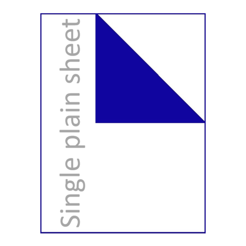Single flat plain bedsheet